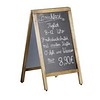 Saro Panneau de trottoir en craie avec cadre en bois | 50x(H)85cm