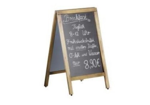  Saro Chalk Sidewalk Sign with Wooden Frame | 50x (H) 85cm 