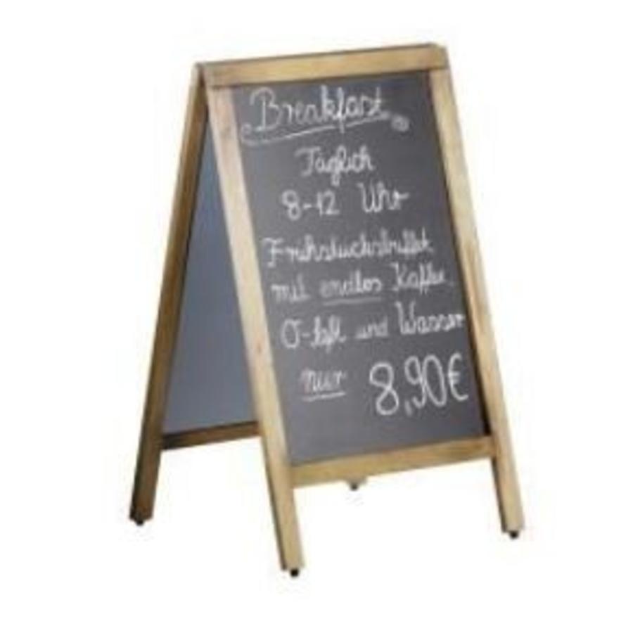 Krijt Stoepbord met Houten Frame | 50x(H)85cm