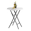 Saro Table haute pliante blanche | 80 x 110 cm