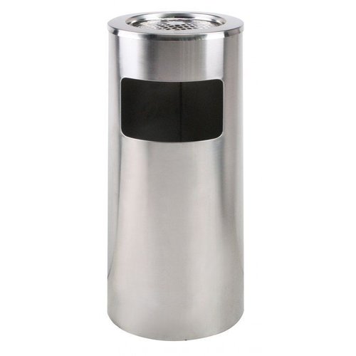  Saro Poubelle avec cendrier amovible | 20 L | Acier inoxydable 