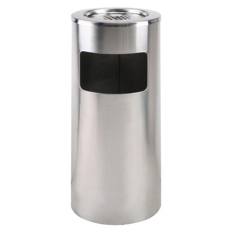 Waste Bin with Removable Ashtray | 20 L | stainless steel