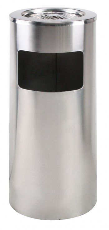 Buy Saro stainless steel waste bins with a removable ashtray?