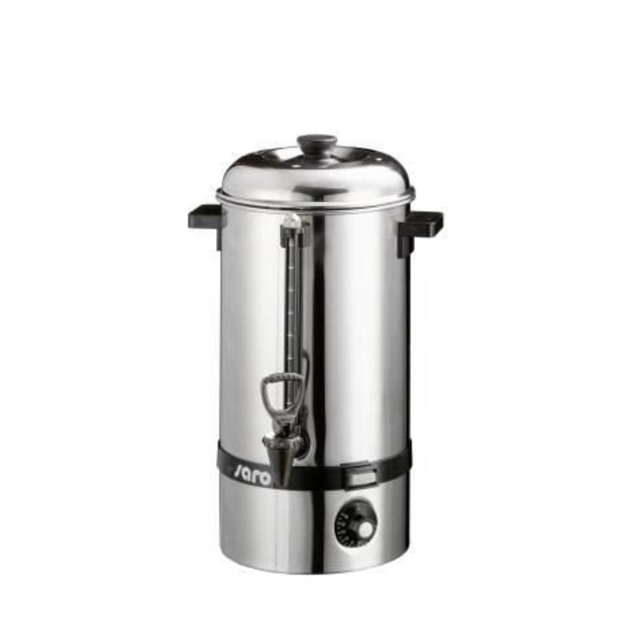 Distributeur d'eau chaude en acier inoxydable avec robinet 10 litres