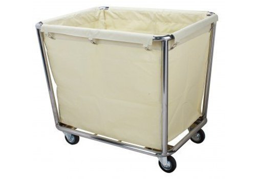  Saro Chariot porte-sacs à linge | acier inoxydable | 90x65x(h)85 cm 