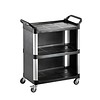 Saro Chariot de transport avec 3 étagères | Max 150 kg | 95(h)x84x43cm
