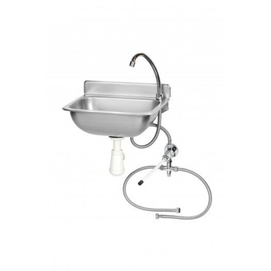 Lavabo à main en acier inoxydable | Contrôle du genou