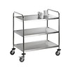 Saro Serving clearing trolley | stainless steel | 94(h)x86x54cm