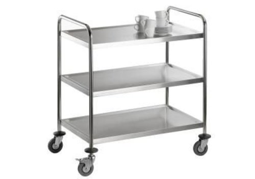  Saro Chariot de service et de débarrassage | acier inoxydable | 94(h)x86x54cm 