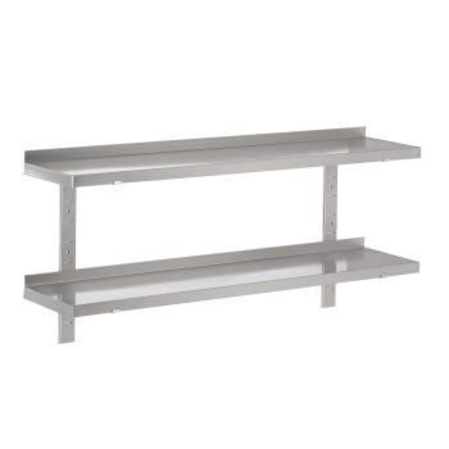 Wall shelf with 2 shelves | 120 x 40 cm