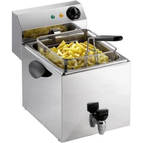  Saro Fryer with drain 1 x 8 liters with 2 years warranty 