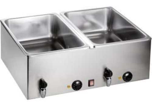  Saro Dubbele Bain Marie met kraan - 2 jaar garantie 