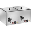Saro Sausage warmer with tap | Including grid | Stainless steel