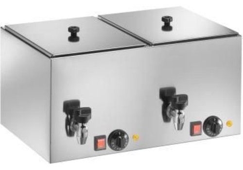  Saro Sausage warmer with tap | Including grid | Stainless steel 