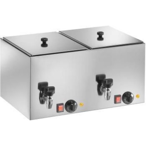  Saro Worstwarmer Met Kraan | Inclusief rooster | RVS 
