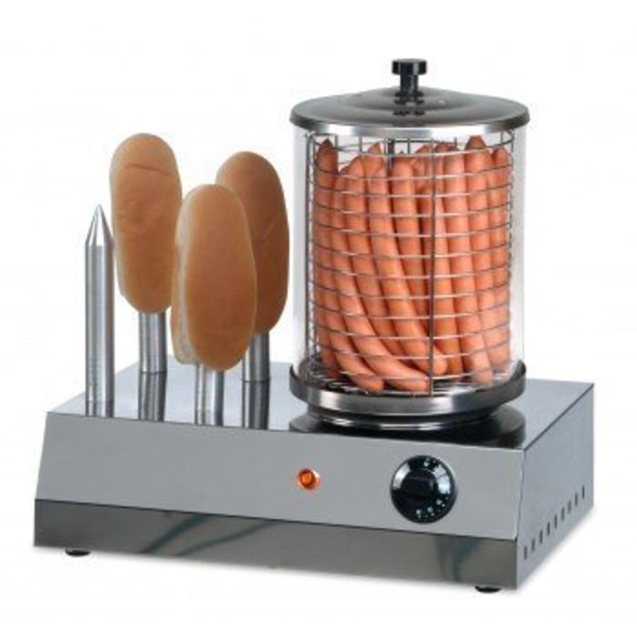Hotdog warmer | stainless steel