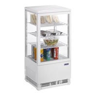 Mini refrigerated display case with 3 racks