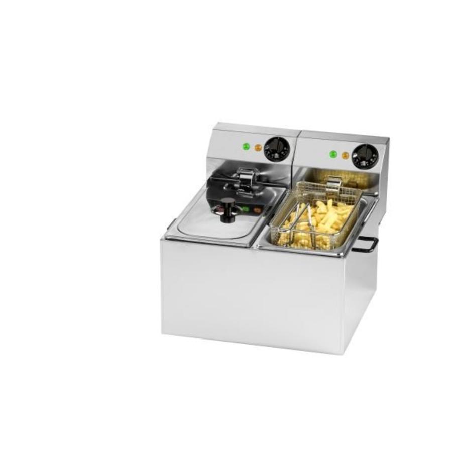 Deep fryer 2 x 4 litres - adjustable up to 190° C
