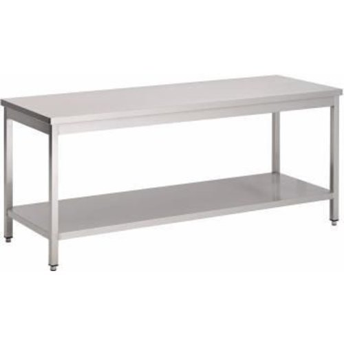  Saro RVS werktafel | 200x70x(h)85 cm 