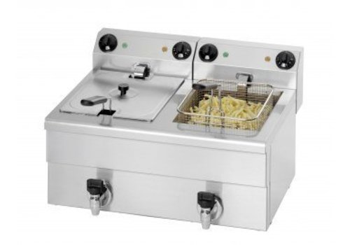  Saro Fryer with tap 2 x 10 liters with 2 years warranty 