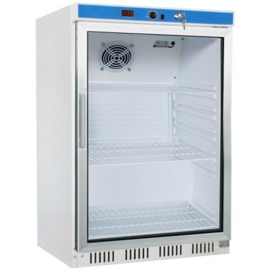 Refrigerator with Glass Door | White | 130 liters