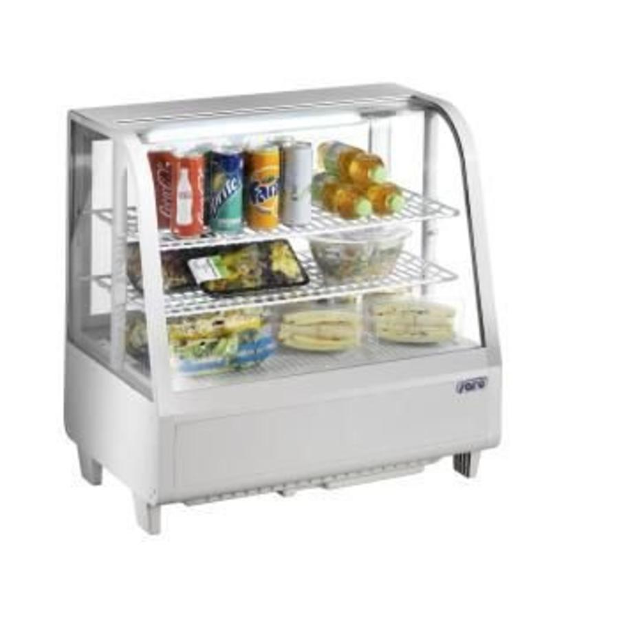 Counter-top refrigerated display case 100 liters - White