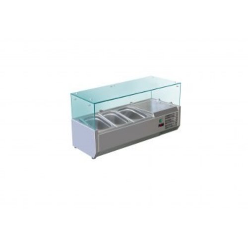  Saro Set-up refrigerated display case 3 x 1/3 GN 