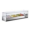 Saro Set-up refrigerated display case 7x 1/4 GN | Static cooling