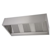 Catering cooker hoods stainless steel | 150 x 90 x (h) 40 cm