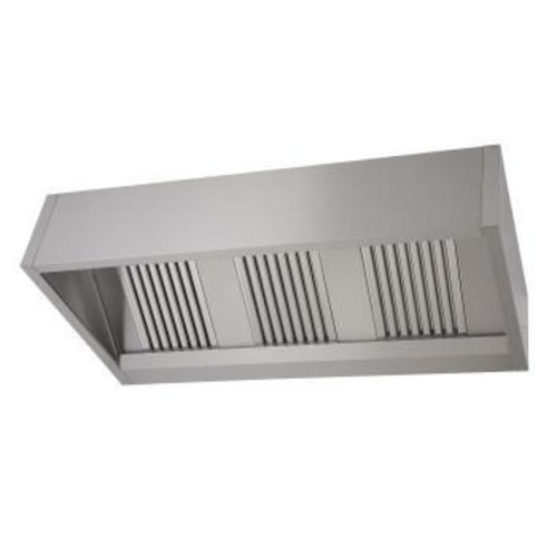  Saro Horeca dampkappen RVS | 150 x 90 x (h)40 cm 