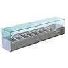 Saro Display case Refrigerated 8 x 1/4 GN | Static cooling