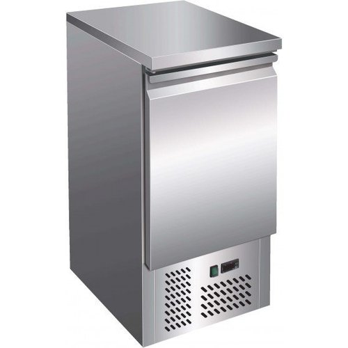  Saro Etabli réfrigéré en acier inoxydable avec 1 porte | 44x70x85/88 cm 