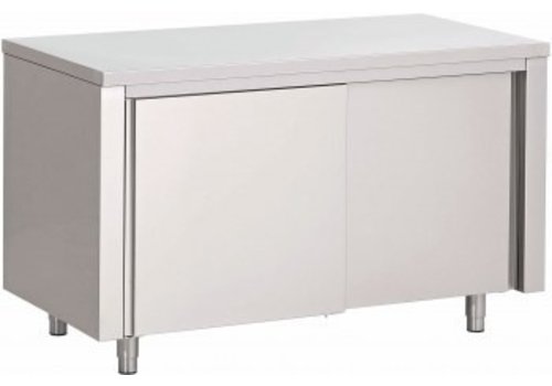 Saro Catering Work Cabinet with Double Sliding Doors | 100x70x(H)85cm 