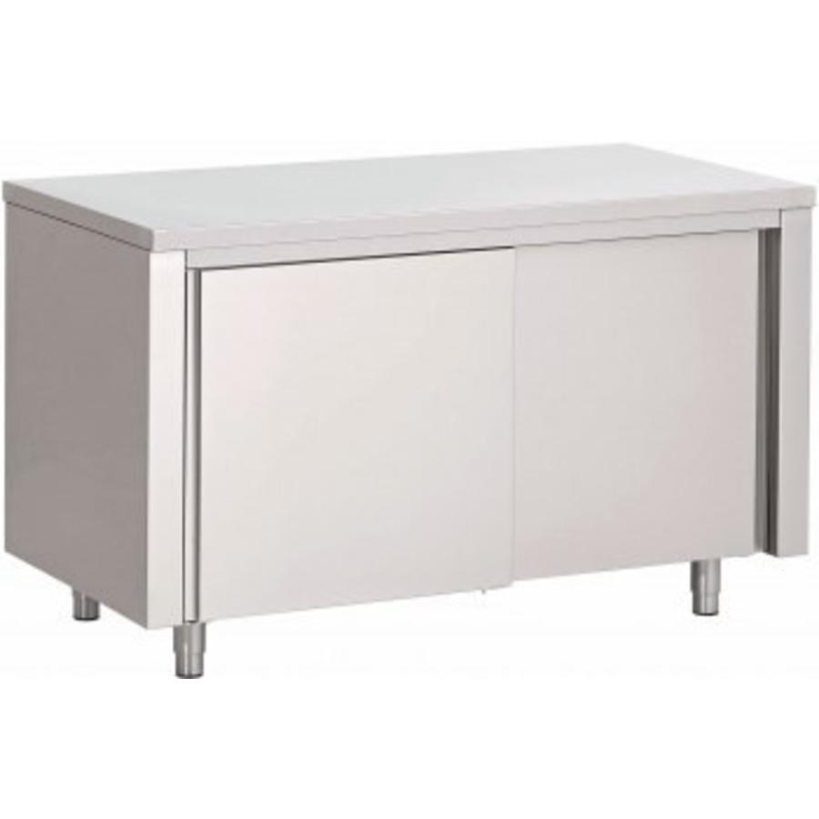 Catering Work Cabinet with Double Sliding Doors | 100x70x(H)85cm