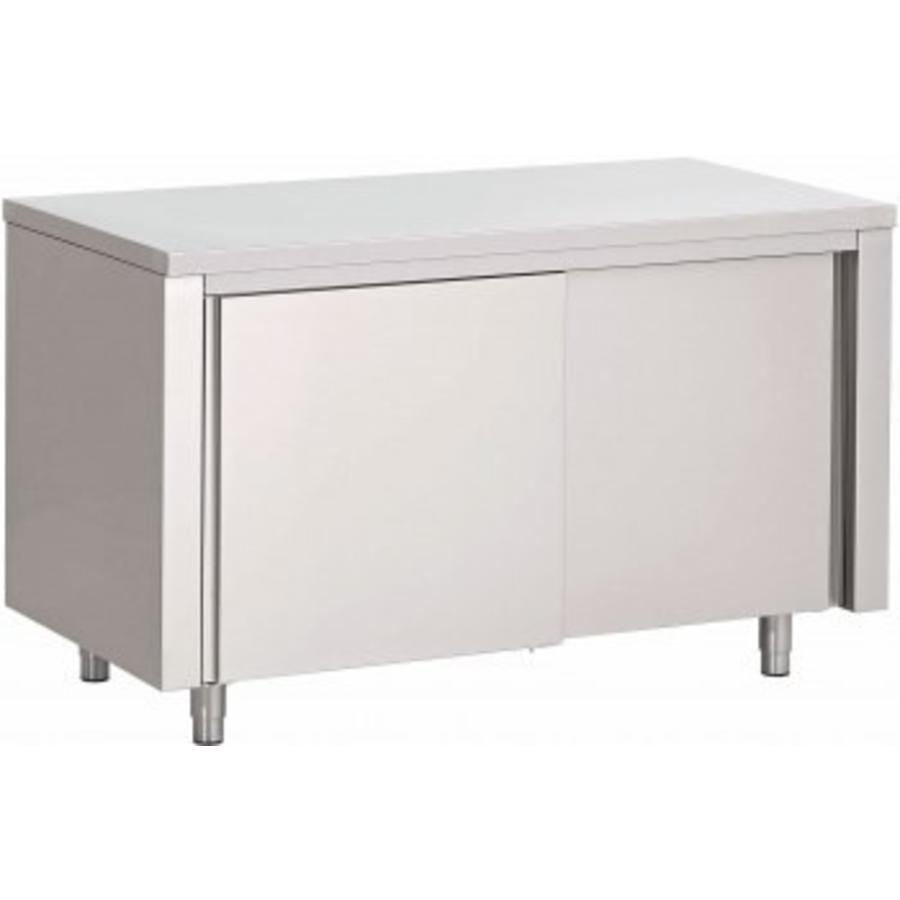 Meuble de table avec 2 portes coulissantes | 140x70x(H)85cm