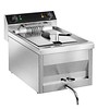 Electric deep fryer with drain 1 x 12 liters