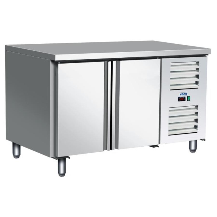 Cooling table stainless steel | 136 x 70 x 89/95 cm