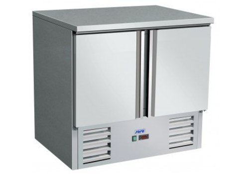  Saro Établi réfrigéré en acier inoxydable | 90 x 70 x 85/88,5 cm 