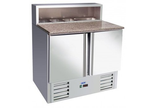  Saro Table à pizza avec réfrigération 90x70x110 cm 