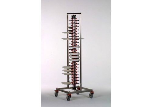  Saro Plate Rack with Wheels | 84 Plates 