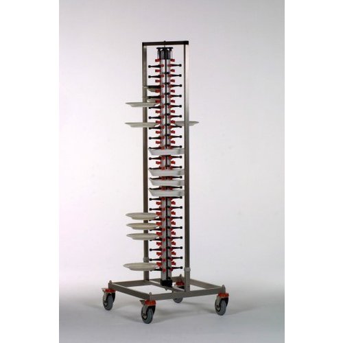  Saro Égouttoir à assiettes avec roulettes | 84 plaques 