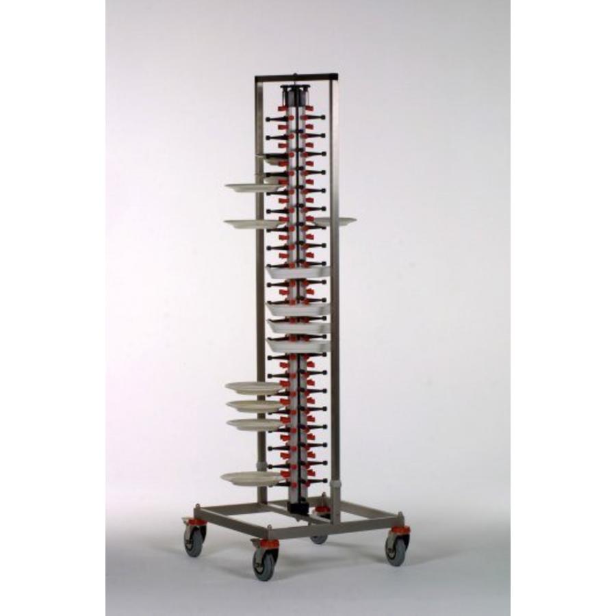 Plate Rack with Wheels | 84 Plates