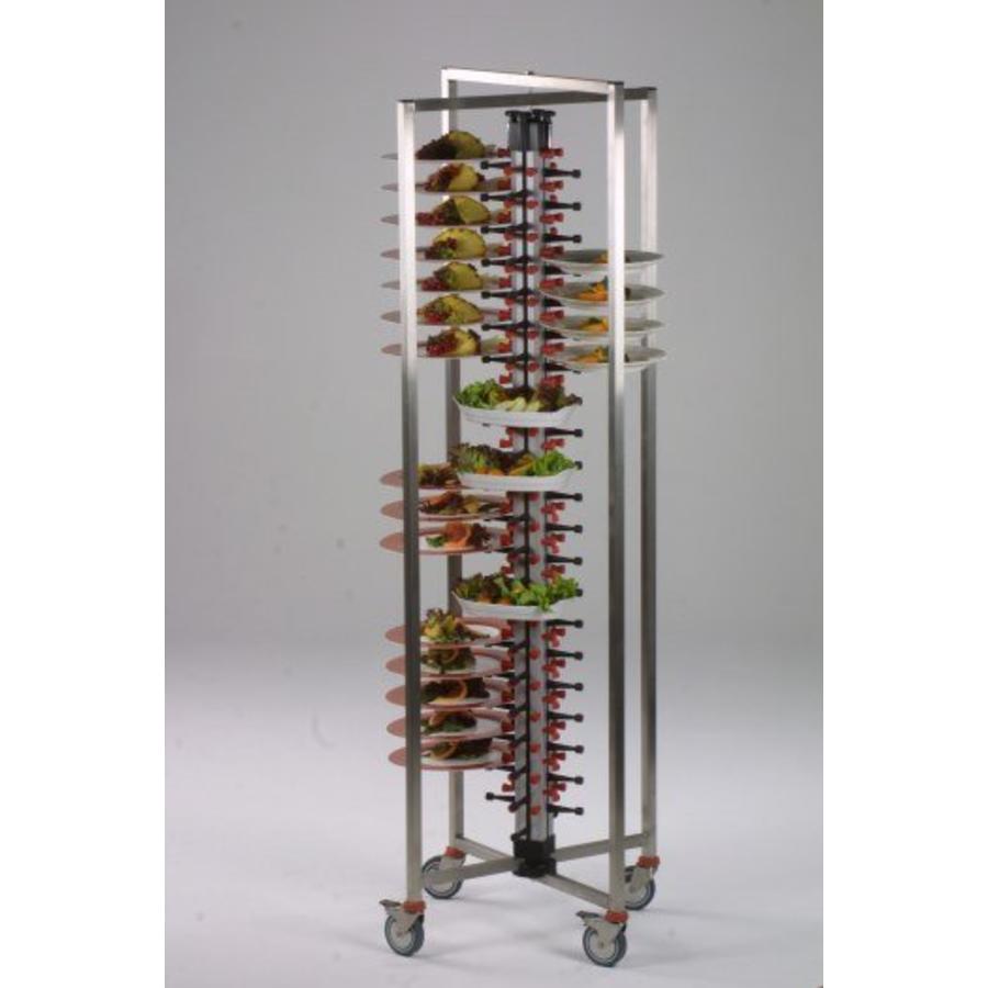 Mobiles Tellerregal | 84 Platten