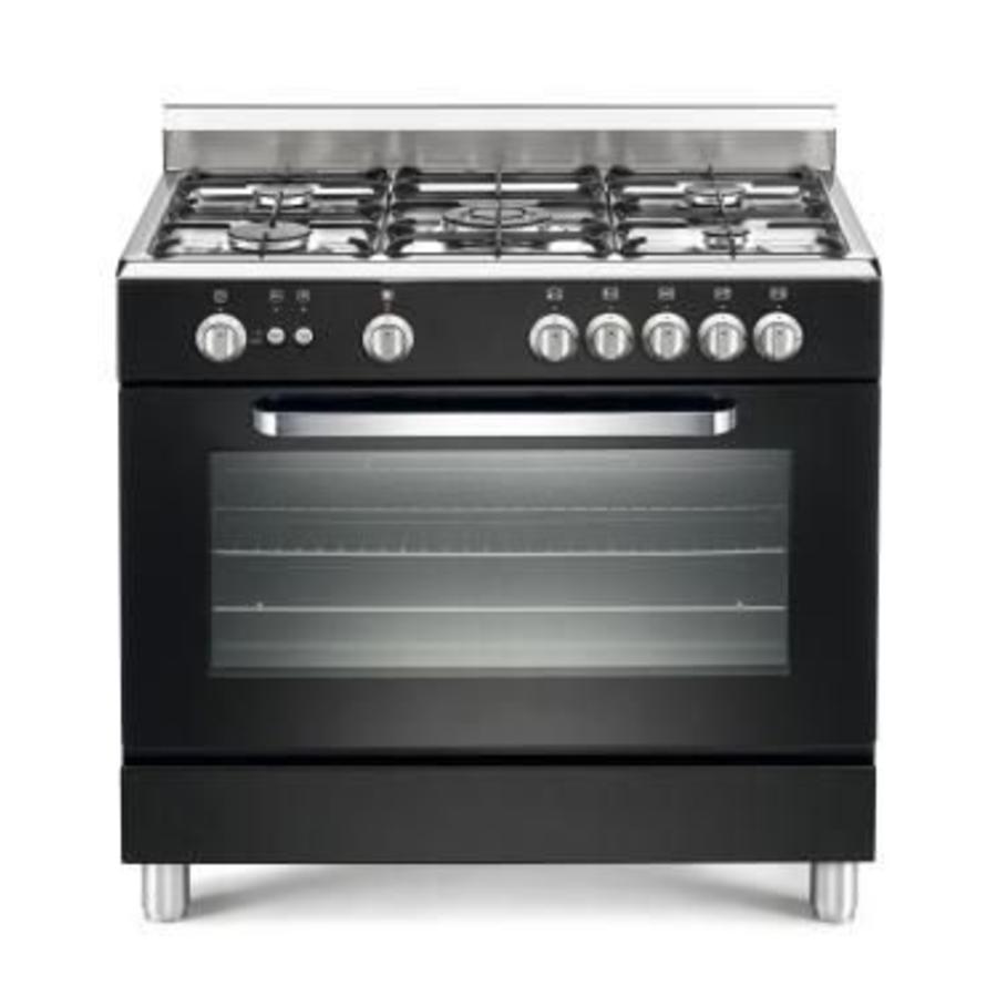 Cuisinière à gaz avec four électrique | 5 brûleurs