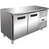 Saro Refrigerated workbench stainless steel | 136 x 70 x 89/95 cm
