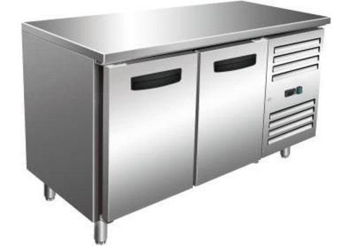  Saro Établi réfrigéré en acier inoxydable | 136 x 70 x 89/95 cm 
