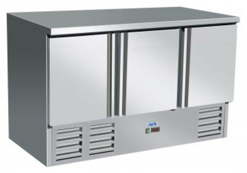  Saro Établi réfrigéré en acier inoxydable | 136 x 70 x 85 cm 