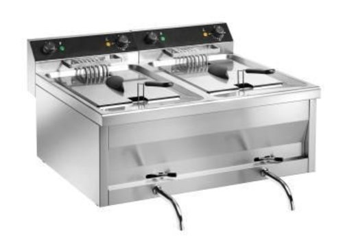  Saro Friteuse 12 + 12 liter - 2 x 9000 watt 