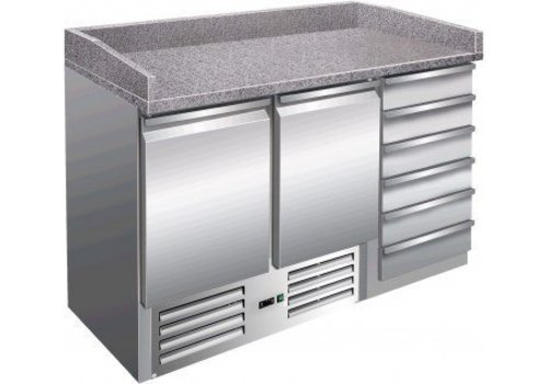  Saro Établi à pizza 2 portes et tiroirs 
