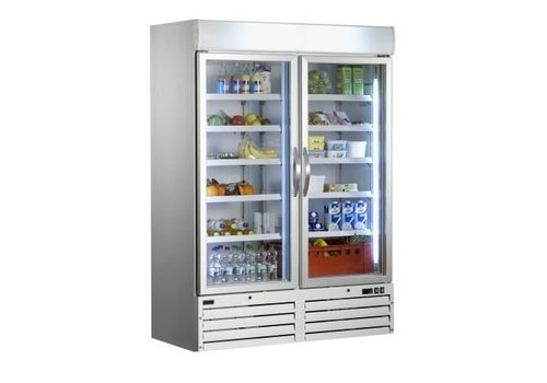  Saro Réfrigérateur avec 2 portes vitrées 